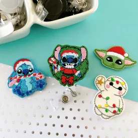 Christmas Robot & Alien Badge Toppers