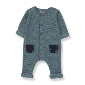 1  IN THE FAMILY MONTBLANC PINE/BLUE NOTTE ONESIE