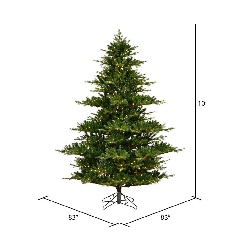 10' x 83" Sherwood Fir Artificial Christmas Tree Color Changing LED 3mm Lights