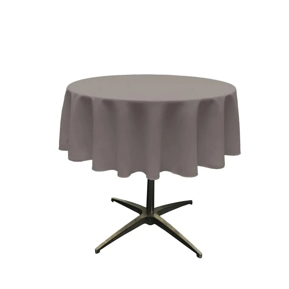 51-Inch Polyester Round Tablecloth (40 Colors)