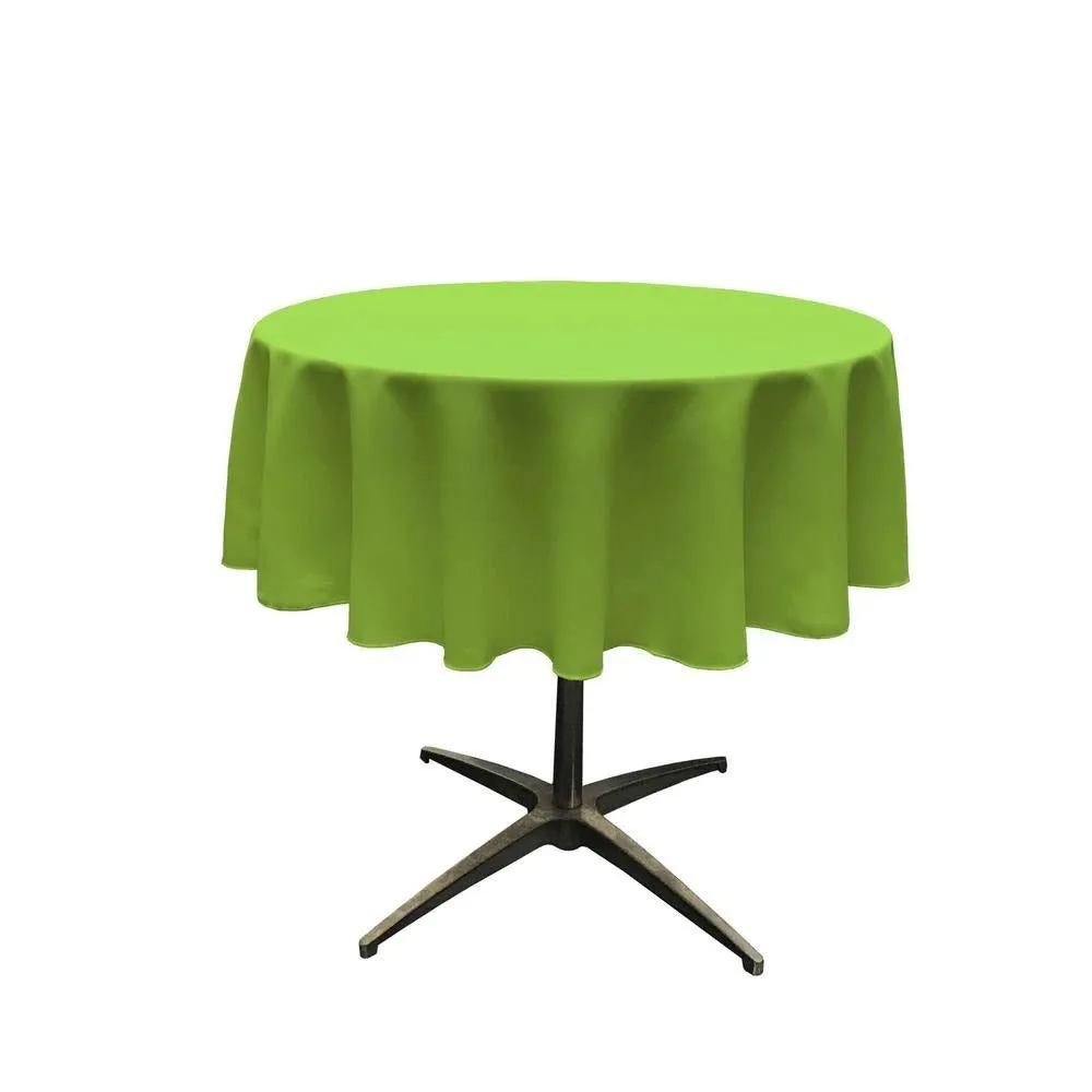 51-Inch Polyester Round Tablecloth (40 Colors)