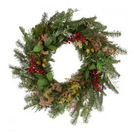 60Cm Flora Wreath With Gumnuts