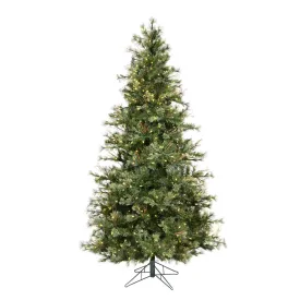 6.5' Mixed Country Pine Slim Artificial Christmas Tree Warm White Dura-Lit LED