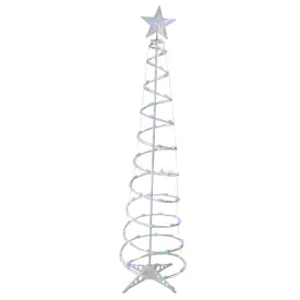 6ft LED Lighted Spiral Cone Tree Outdoor Christmas Decoration, Multi Lights