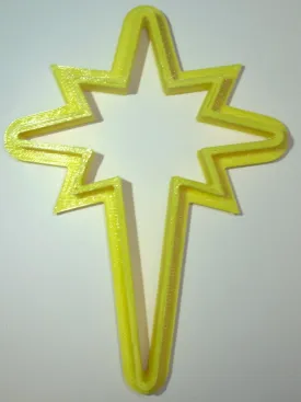 6x Bethlehem Star Fondant Cutter Cupcake Topper Size 1.75" USA FD886