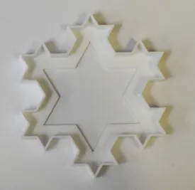 6x Fractal Star Fondant Cutter Cupcake Topper Size 1.75" USA FD422