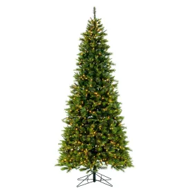 9.5' Cashmere Slim Artificial Christmas Tree Warm White Dura-Lit® LED Lights