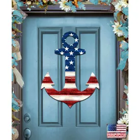 American Anchor Holiday Door Decor by G. DeBrekht - American Christmas Decor - 8198913H