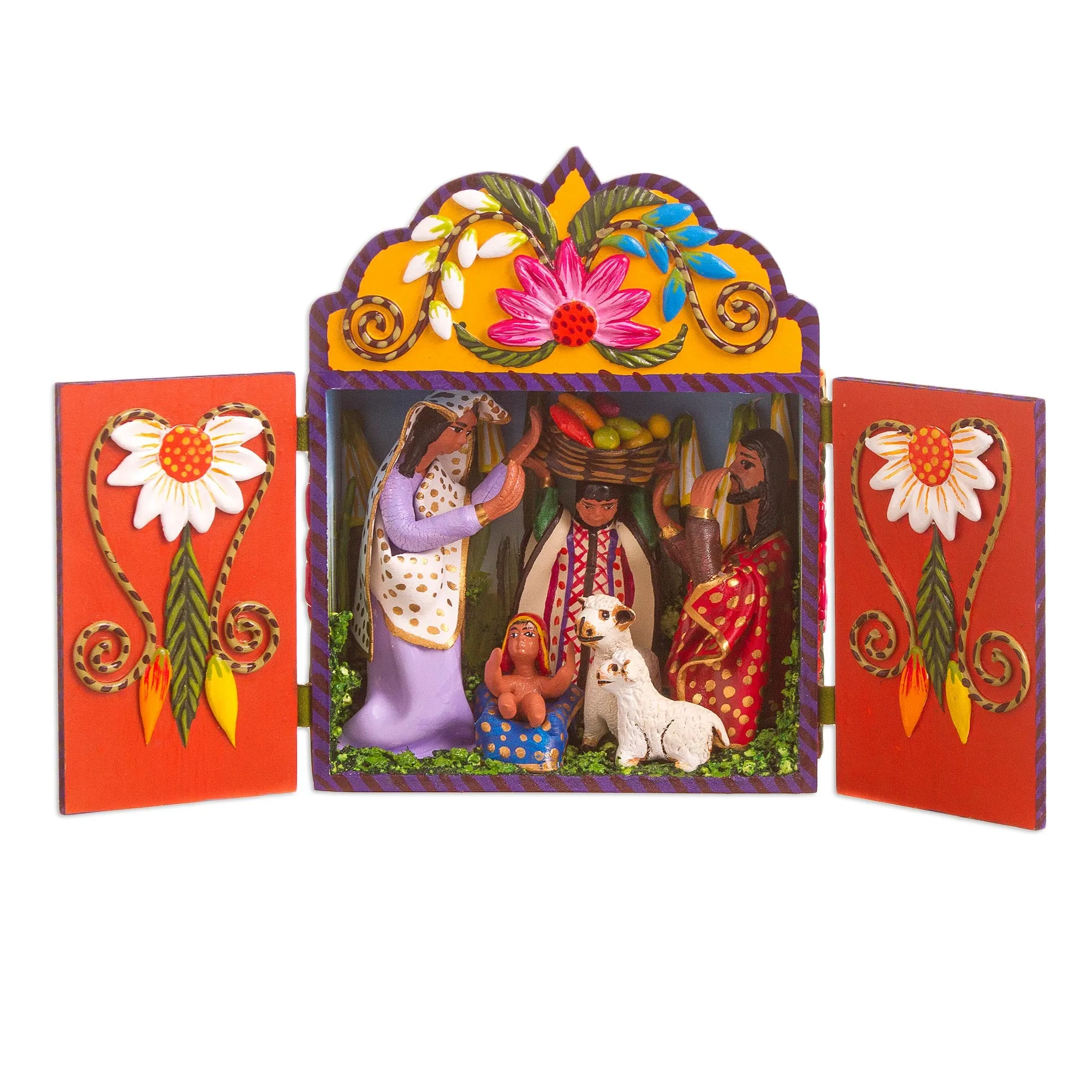 Andean Christmas Carol Hand Made Andean Nativity Scene