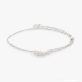 Graceful Angel Wing Pull Chain Bracelet