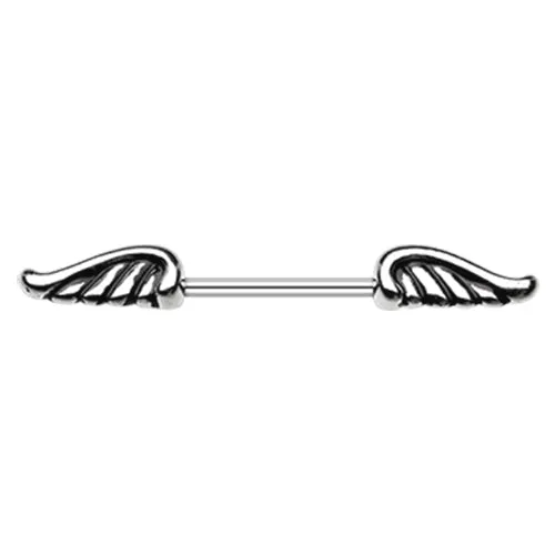 Angelic Wings Nipple Barbell Ring