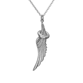 Angels Whisper Wing Halo Pendant