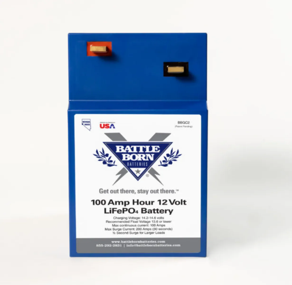 Battle Born 100Ah 12V GC2 LiFePO4 Deep Cycle Battery