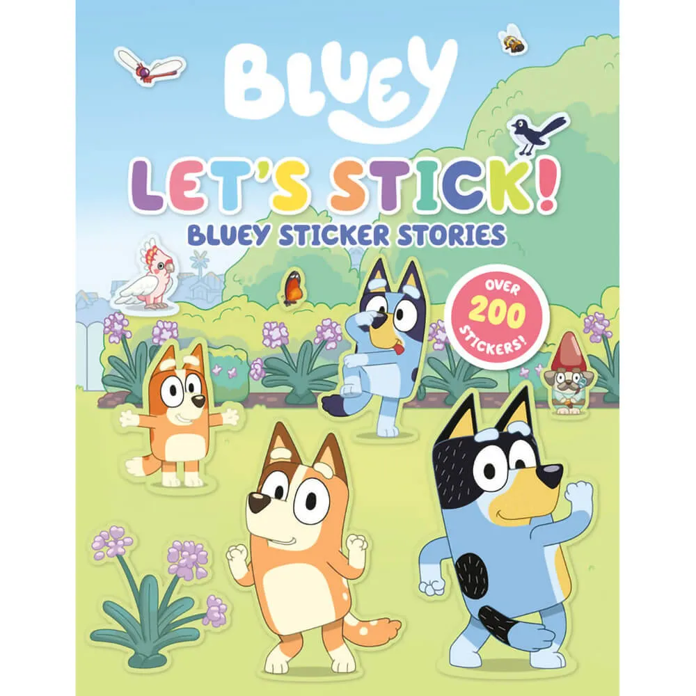 Bluey Let's Stick! Sticker Stories (Paperback)