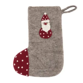 Christmas stocking with Santa