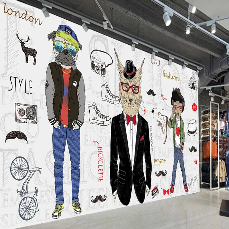 Custom Mural Wallpaper for Clothing Store Animal Models (㎡)