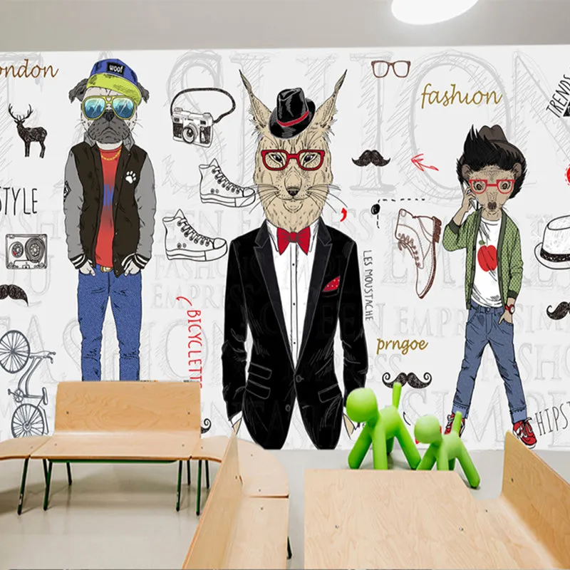 Custom Mural Wallpaper for Clothing Store Animal Models (㎡)