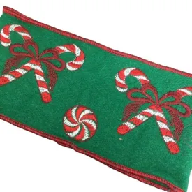 Green Candy Cane Ribbon