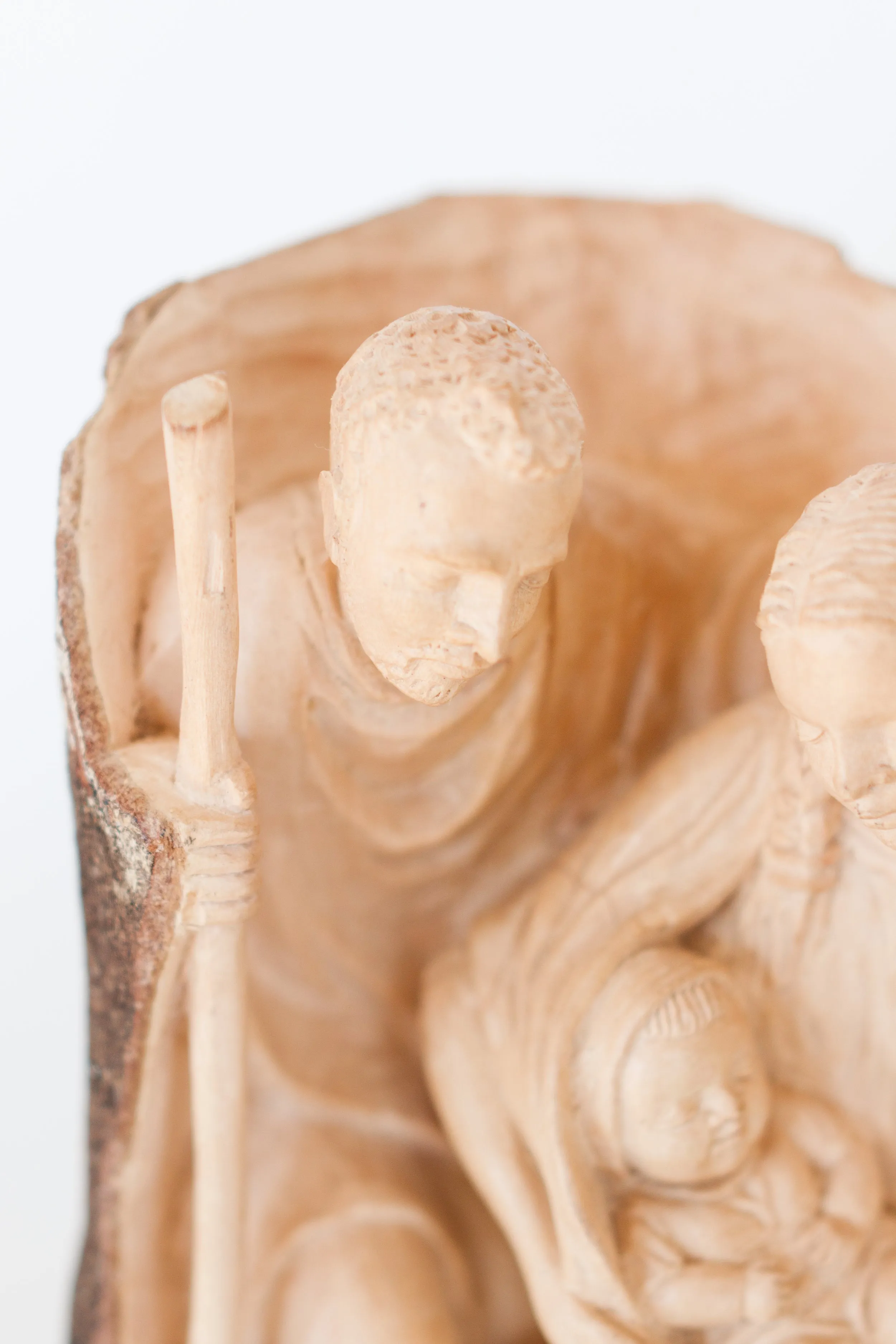 Hand-Carved Single Piece Nativity