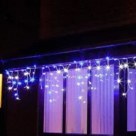 LED White-Blue Icicle Lights (20m)