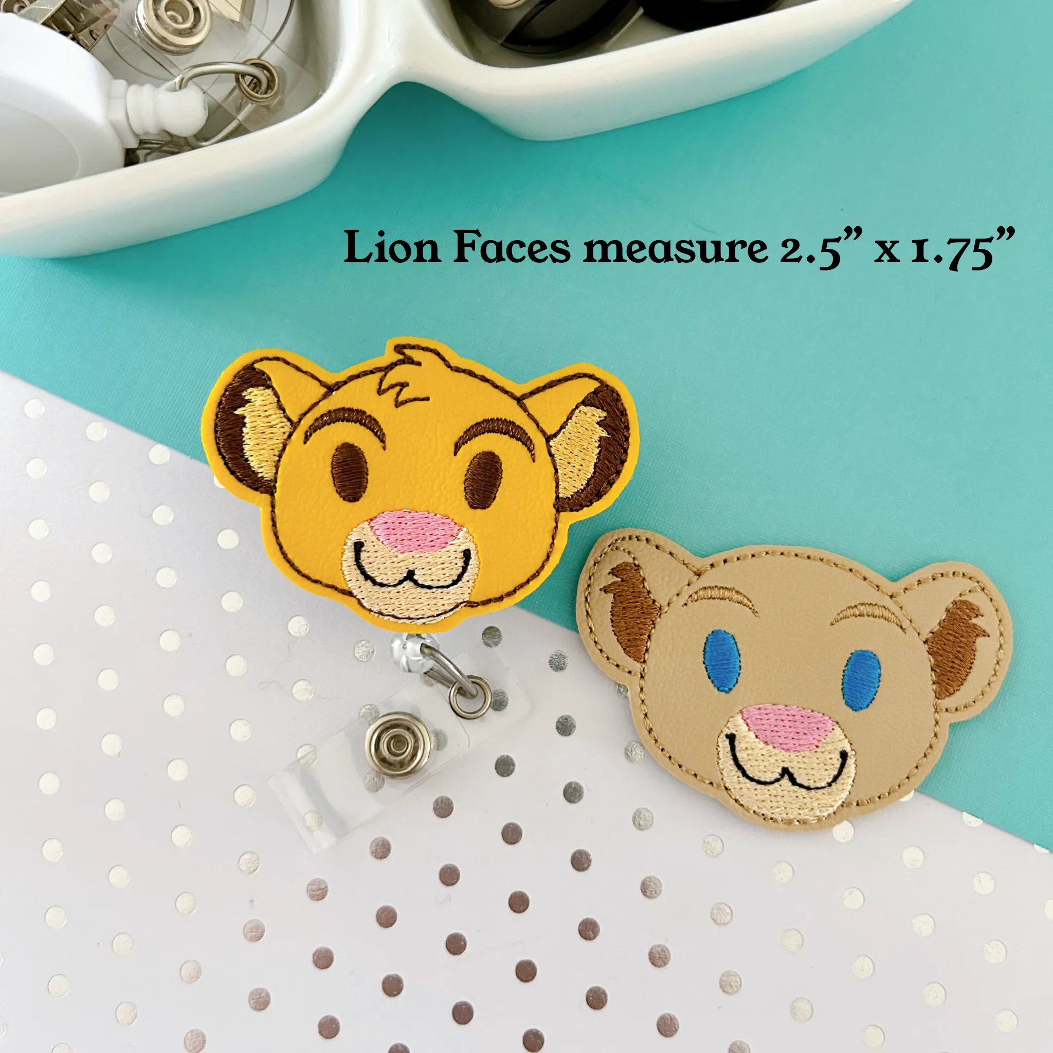 Lion & Friends Badge Toppers