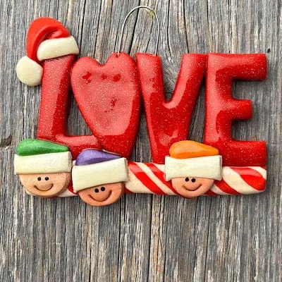 LOVE Family Ornament