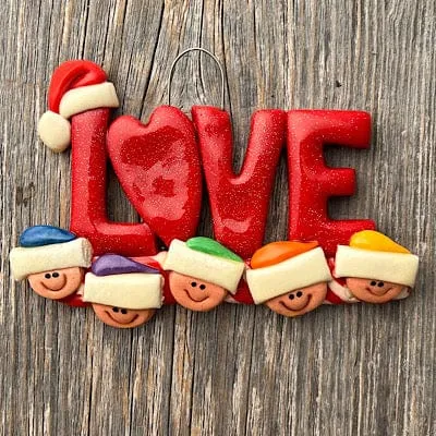 LOVE Family Ornament