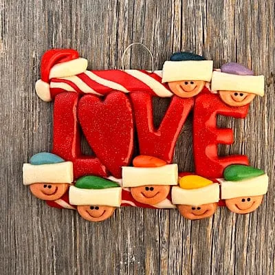 LOVE Family Ornament