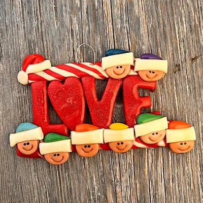 LOVE Family Ornament