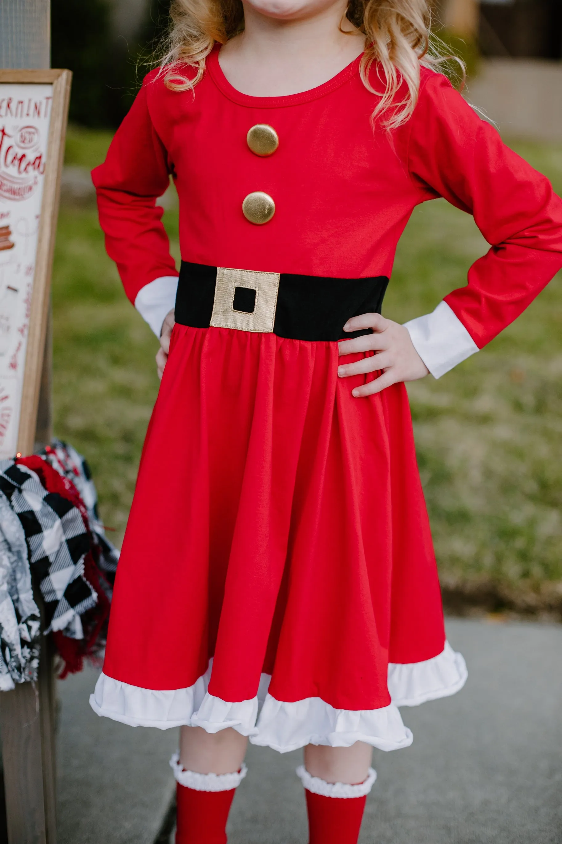 MRS CLAUS TWIRLY DRESS