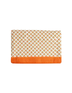 Orange Dainty Floral Tablecloth