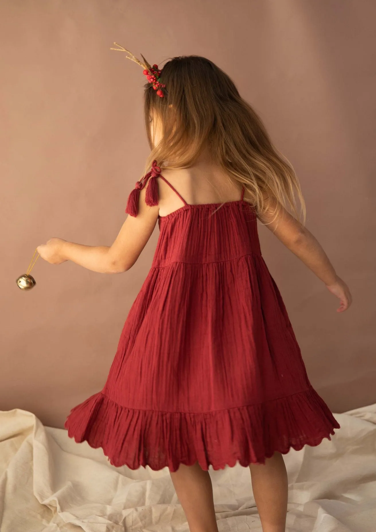 Tinsel Dress - Cherry Glaze