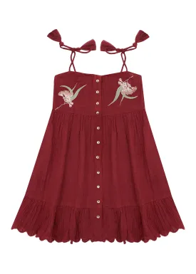 Tinsel Dress - Cherry Glaze